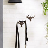 Cow Cast Iron Wall Hook Set of 2