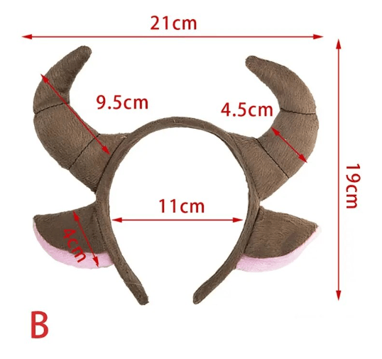 Ali Express Apparel & Accessories Cow Ears Headband