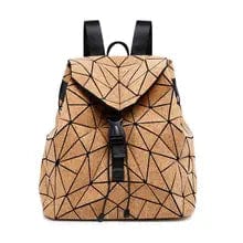 Ali-express Backpacks Gold Geometric Shaped Fun Backpacks