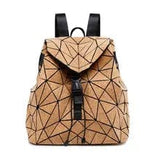 Ali-express Backpacks Gold Geometric Shaped Fun Backpacks