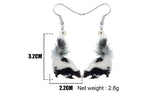 Ali Express Fashion Earrings Acrylic Animal Earrings Raccoon Gator Skunk Hedgehog Jaguar
