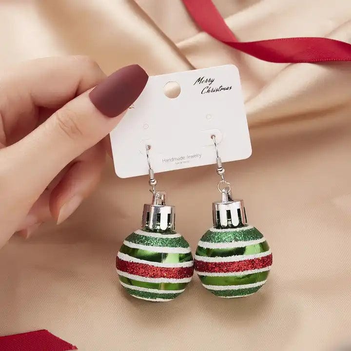Alibaba Christmas Earrings Lrg Ornament Green Christmas Holiday Earrings Collection Affordable Fashion Fun for the Holidays!