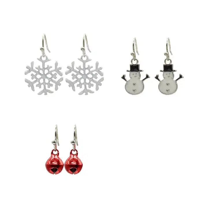 Alibaba Christmas Earrings Snowman SET Christmas Holiday Earrings Collection Affordable Fashion Fun for the Holidays!