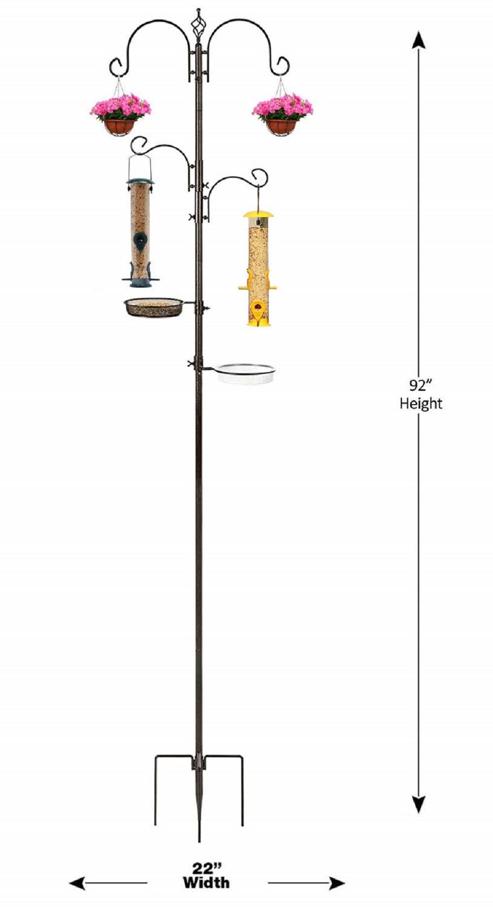 Ashman Online Ashman Online - Deluxe Bird Feeding Station with 2 Bird Feeders Included for