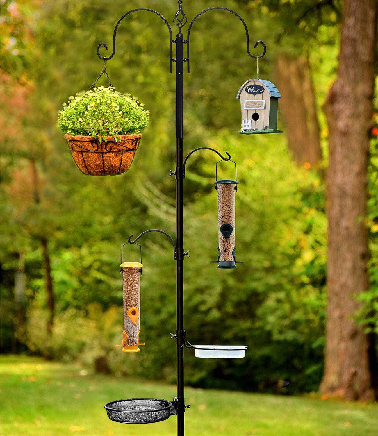 Ashman Online Ashman Online - Deluxe Bird Feeding Station with 2 Bird Feeders Included for
