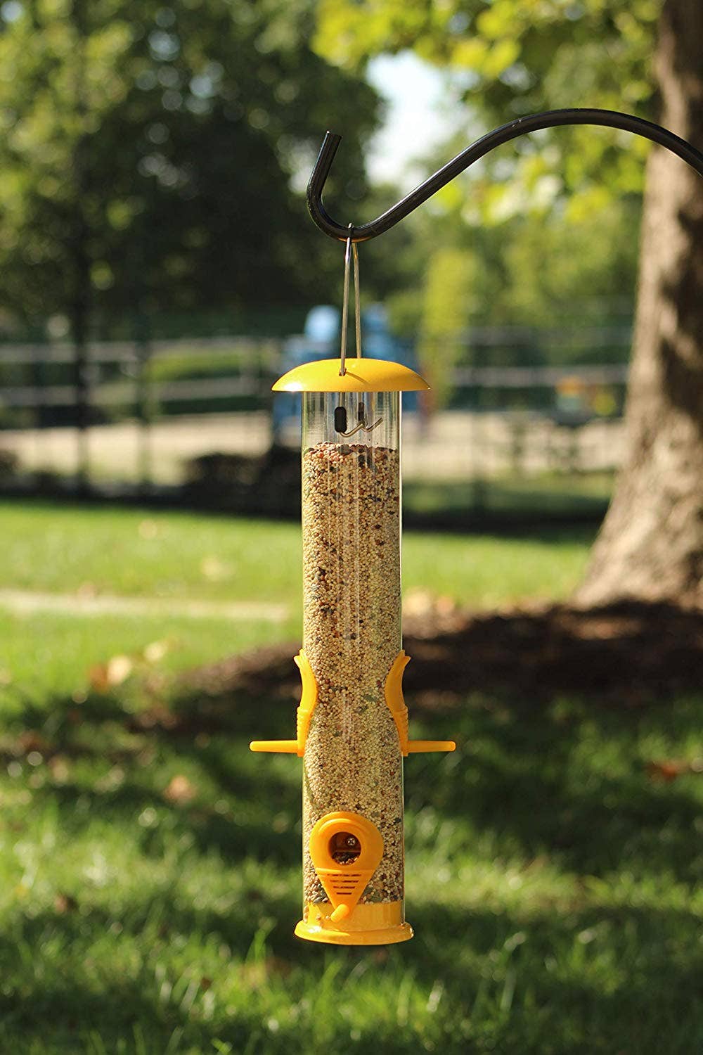 Ashman Online Green / 2 Ashman Online - Ashman Bird Feeder, Metal Top and Bottom, Spacious Design, Attractive & Long Lasting