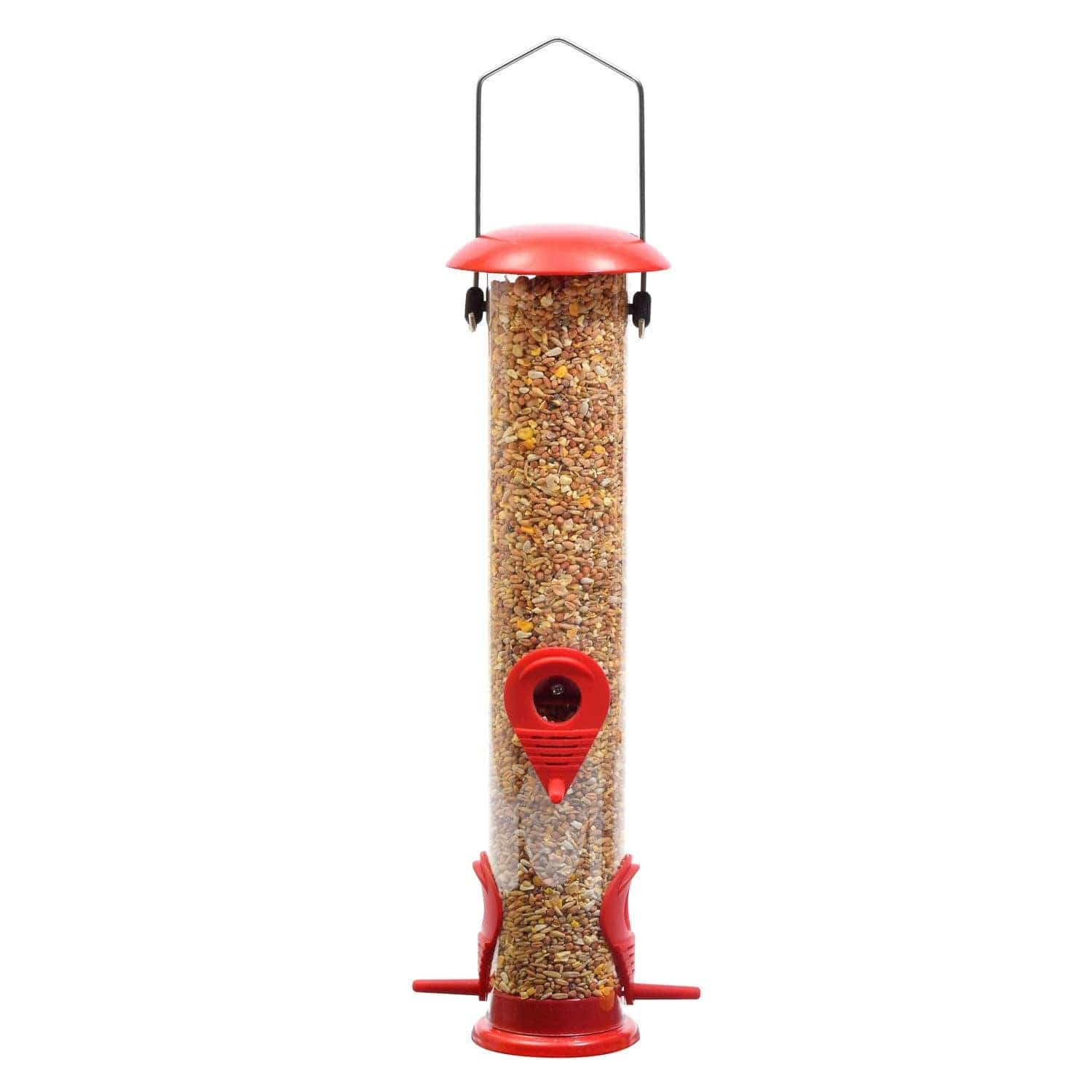 Ashman Online Green / 2 Ashman Online - Ashman Bird Feeder, Metal Top and Bottom, Spacious Design, Attractive & Long Lasting