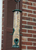 Ashman Online Green / 2 Ashman Online - Ashman Bird Feeder, Metal Top and Bottom, Spacious Design, Attractive & Long Lasting