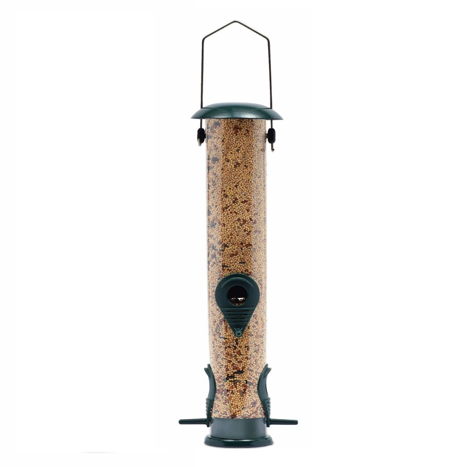Ashman Online Green / 2 Ashman Online - Ashman Bird Feeder, Metal Top and Bottom, Spacious Design, Attractive & Long Lasting