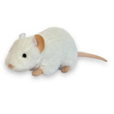 Auswella Auswella - 8" White Rat Plush Stuffed Animal
