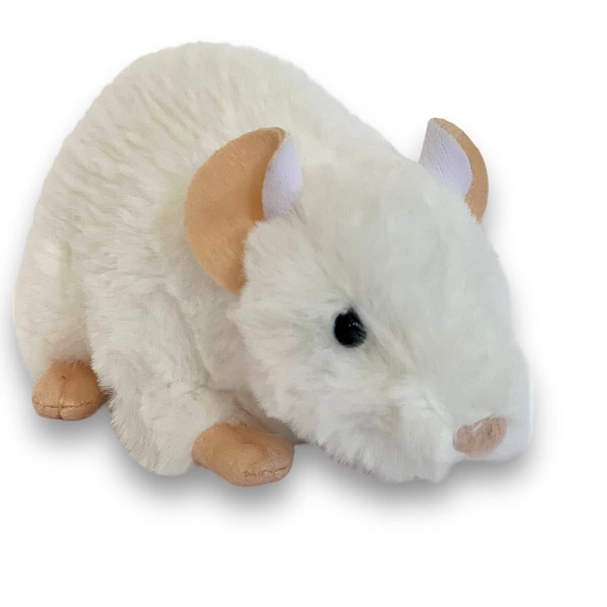 Auswella Auswella - 8" White Rat Plush Stuffed Animal