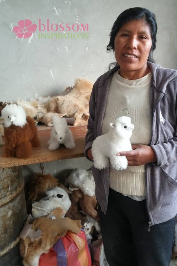 Blossom Inspirations Stuffed Animals Little Rabbit Alpaca Fur Toy