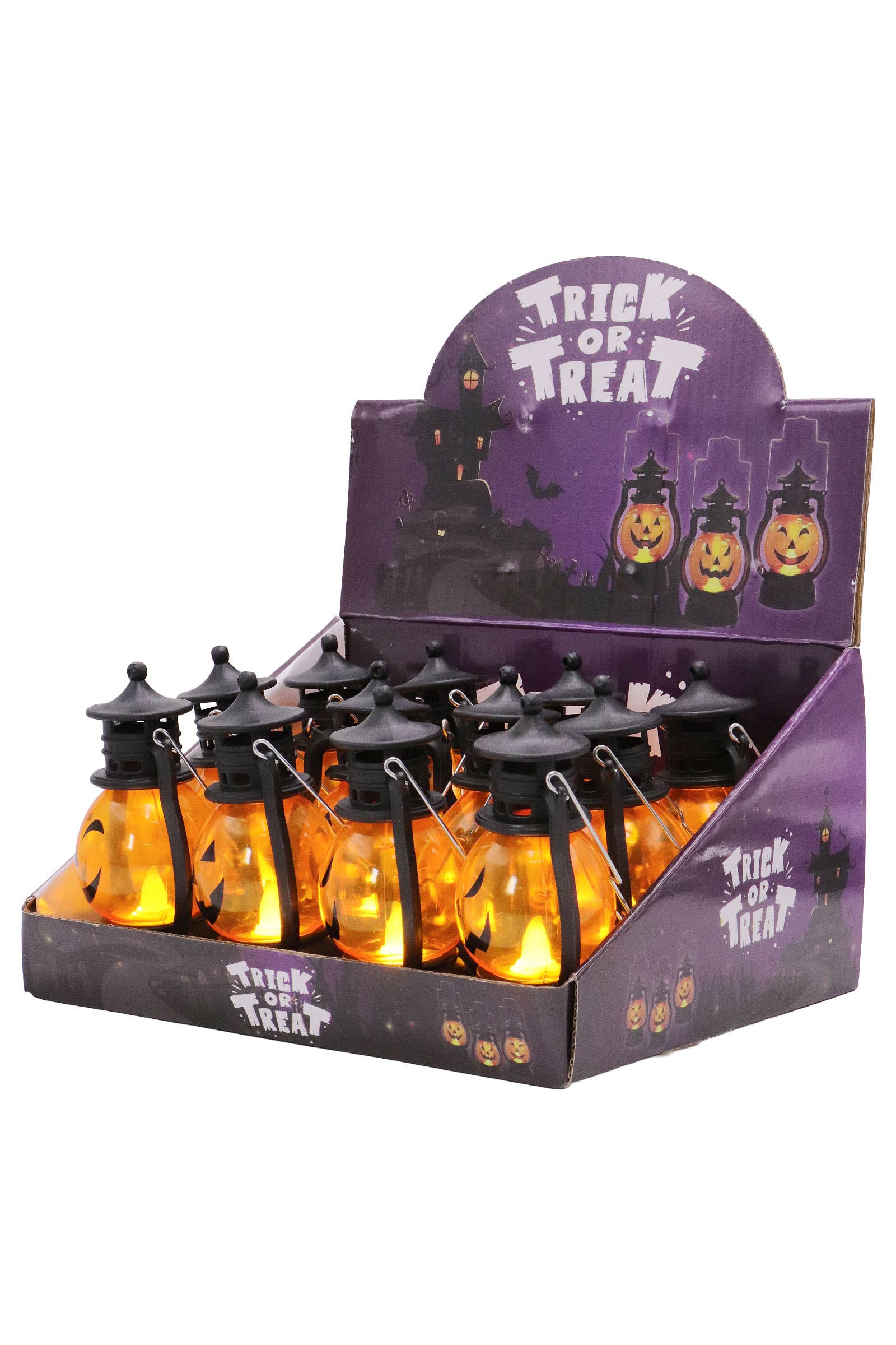 Cap Zone ONE SIZE / ASSORTED Cap Zone - Halloween Pumpkin Head Led Jack O' Lantern With Display Box