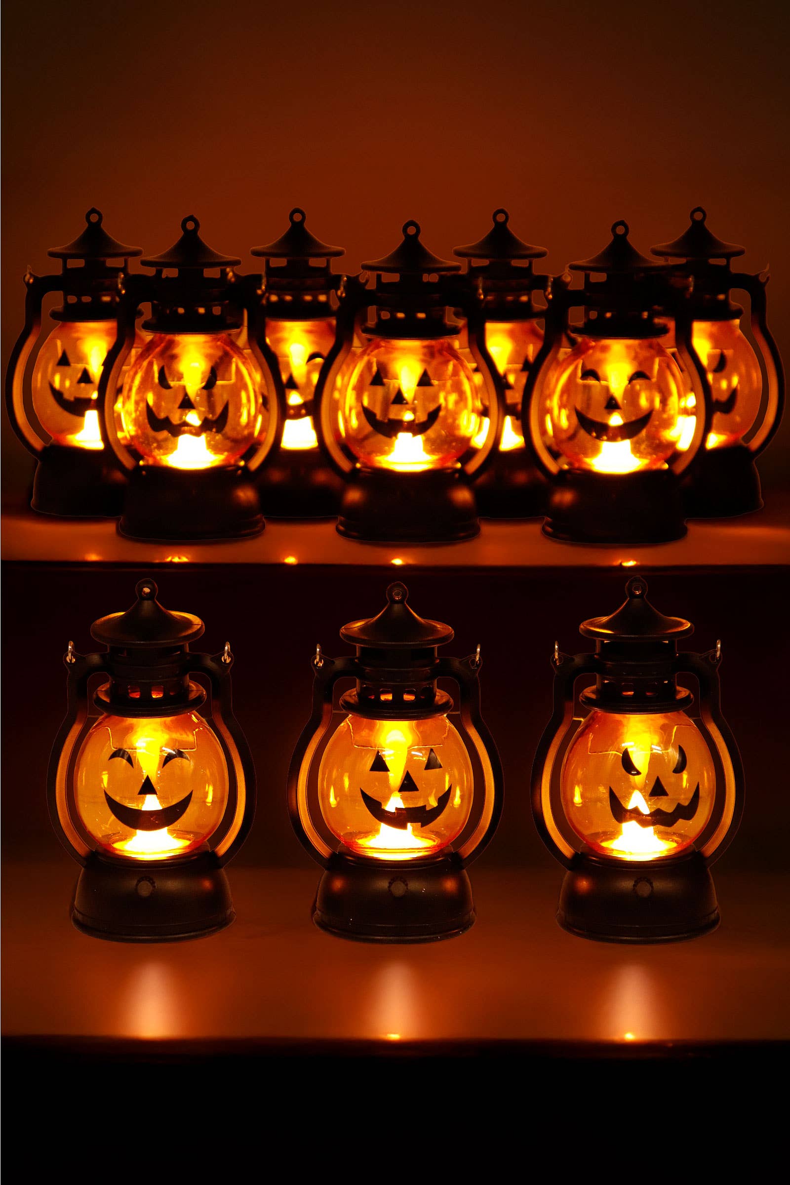 Cap Zone ONE SIZE / ASSORTED Cap Zone - Halloween Pumpkin Head Led Jack O' Lantern With Display Box