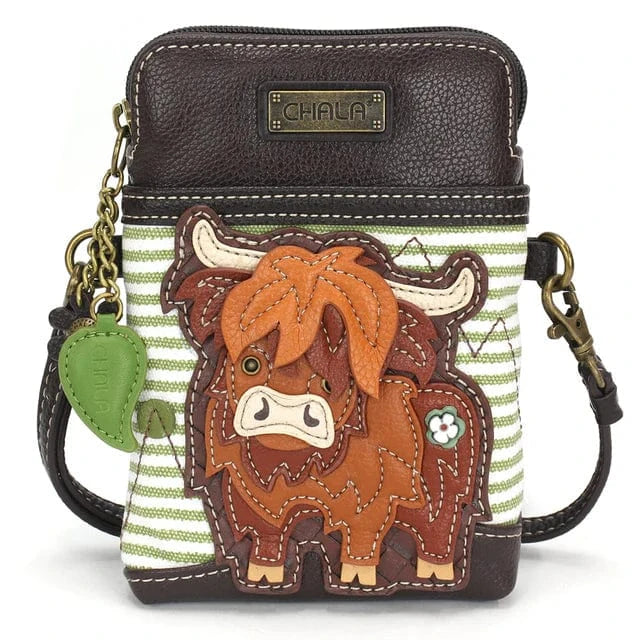 Chala Cute Chala Highland Cow Cellphone Crossbody