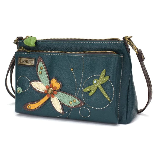 Chala handbags Deluxe Xbody DRAGONFLY Keychain, Wallet and Purse Collection by Chala