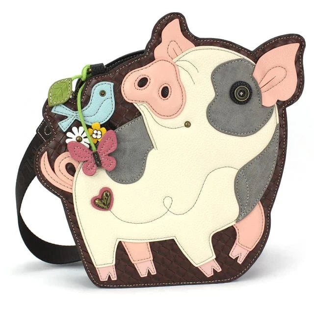 Chala Vegan Spotted Pink Pig Chala Purse
