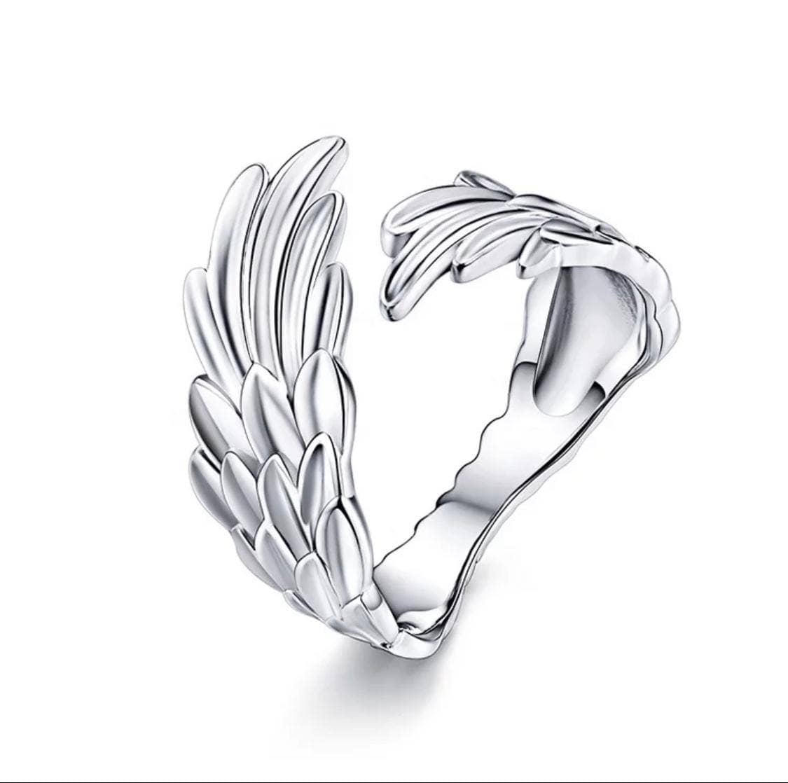 COPPER ARTS INC. COPPER ARTS INC. - RP 23 Sterling silver   adjustable women  feather  Ring
