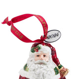 Fair-Fitz and Floyd® Mikasa® Pfaltzgraff® christmas ornaments Fitz & Floyd Telluride 2024 Dated Santa Bell Ornament, Gift Boxed Fitz and Floyd® Mikasa® Pfaltzgraff® -