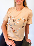 Faire-American Farm Company Shirts & Tops L 'Chicken Heart' Graphic T Shirt American Farm Company