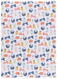 Faire- Danica Jubilee Dishtowel Poses Cats Dishtowels for the Kitty Cat Lovers!
