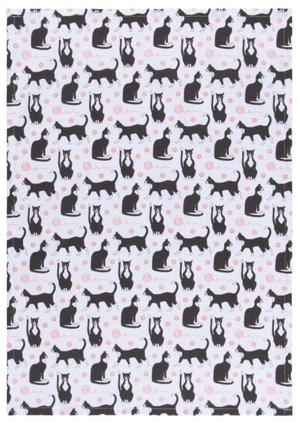Faire- Danica Jubilee Dishtowel Tuxedo Cats Dishtowels for the Kitty Cat Lovers!