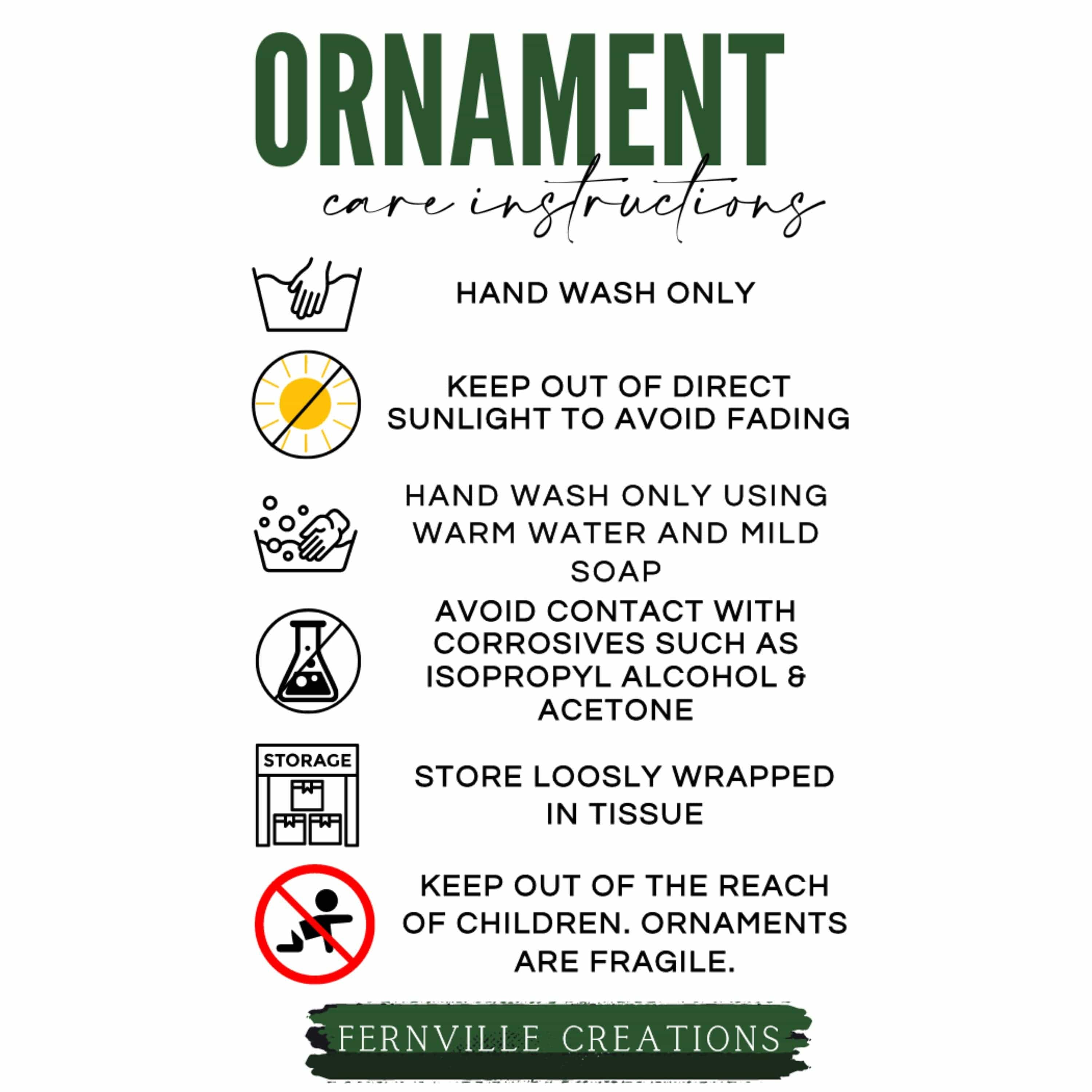 Faire-Fernville Creations christmas ornaments Cardinal Ceramic Christmas Tree Keepsake Ornament