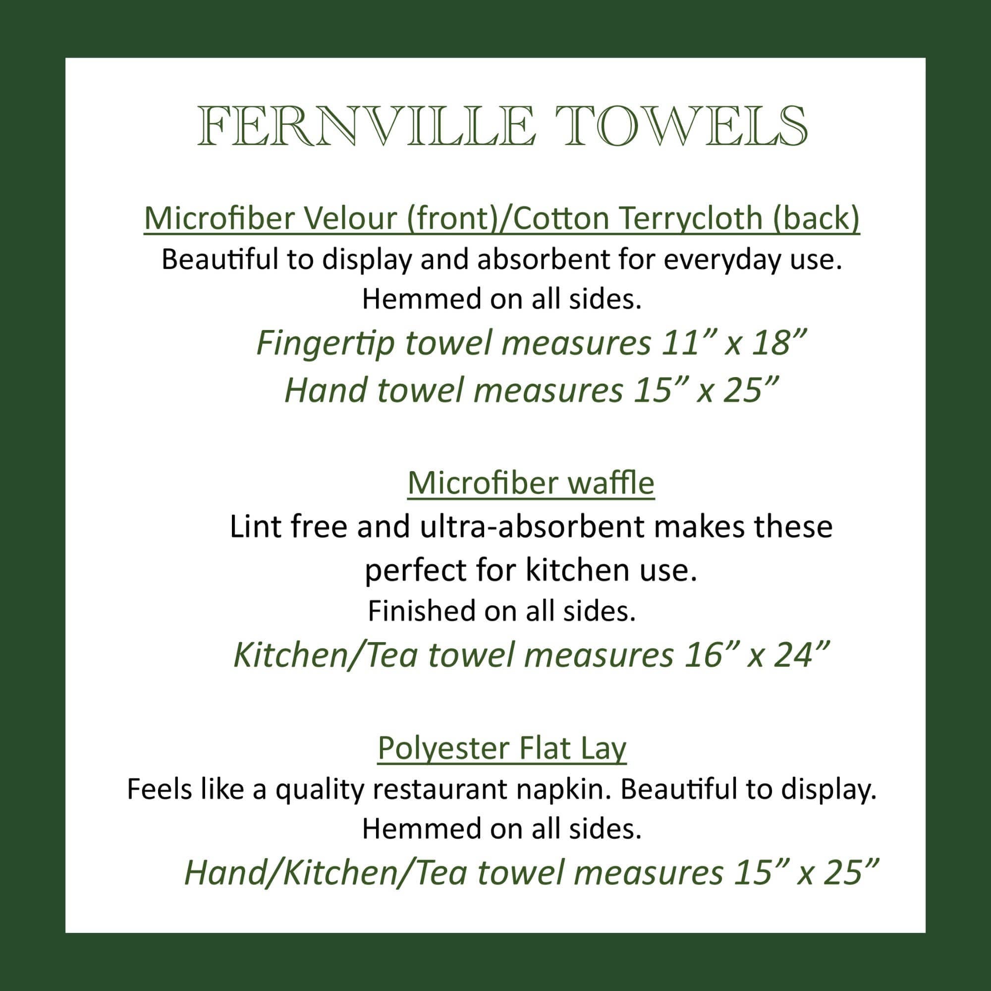 Faire-Fernville Creations Dish towels Highland Cows Holiday Terry Cloth Hand Towel