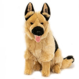 Realistic Large Black and Tan German Shepherd Sitting Pose Eco-Friendly Stella