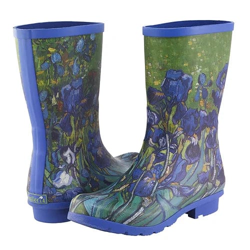 faire-galleria rain jacket Tall Boot Size  6 Van Gogh "Irises" Rain Collection