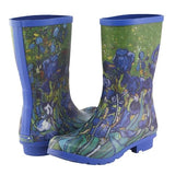 faire-galleria rain jacket Tall Boot Size  6 Van Gogh "Irises" Rain Collection