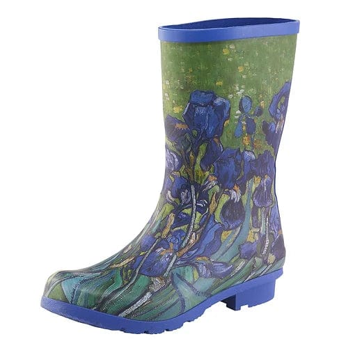 faire-galleria rain jacket Tall Boot Size  7 Van Gogh "Irises" Rain Collection