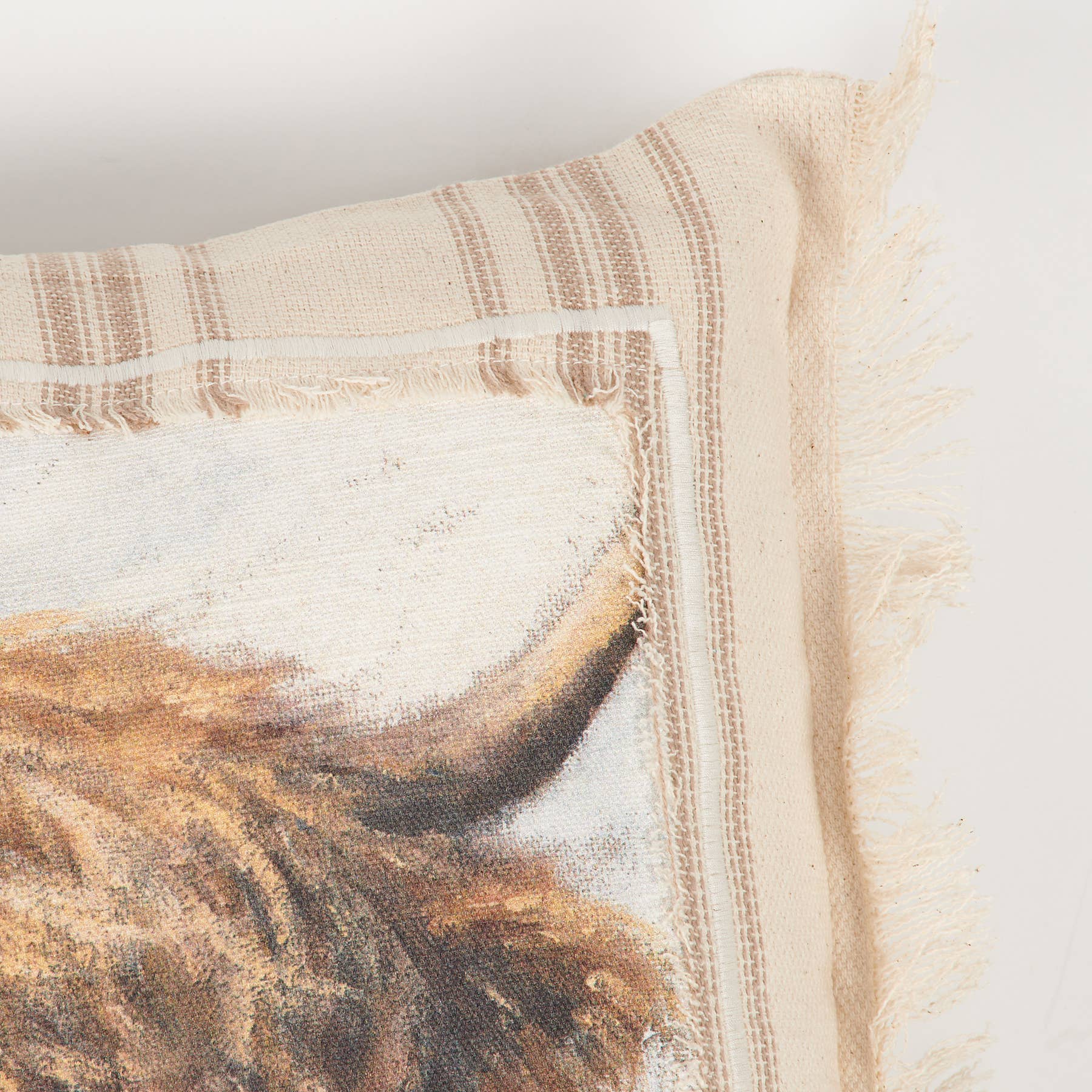 Faire-Primitives by Kathy Highland Cow Pillow-Primitives by Kathy