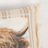 Faire-Primitives by Kathy Highland Cow Pillow-Primitives by Kathy