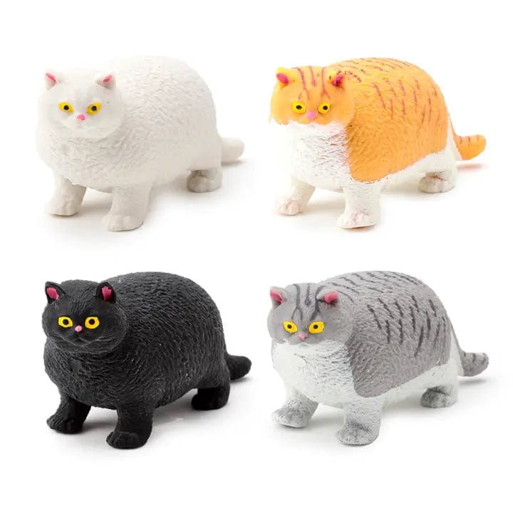 FAIRE - Puckator Ltd fidget toys White Stretchy Fat Cat Toys