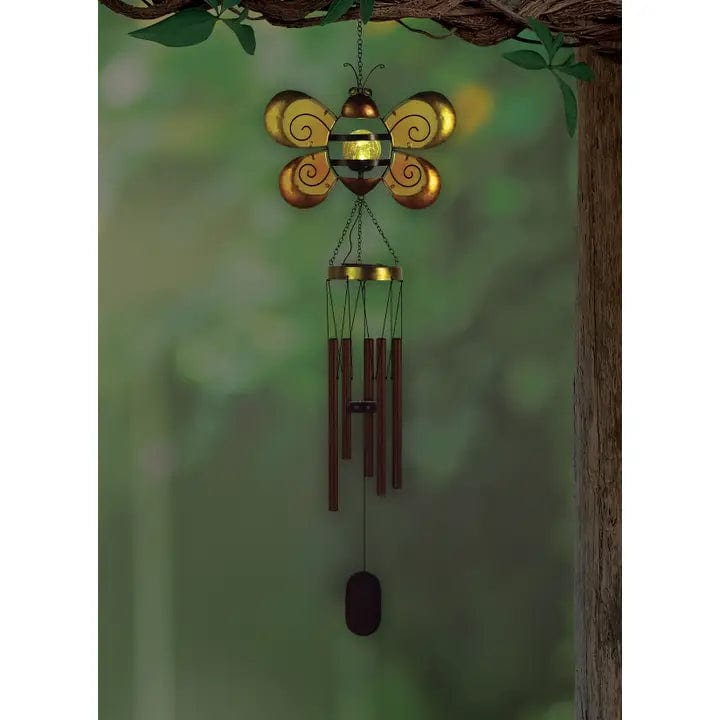 Faire: Sunset Vista Designs Wind Chimes Solar Gardens, Solar Bee Wind Chime