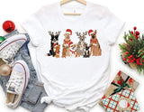 Faire-The Shirt Company tshirt christmas Christmas Pooches Holiday Dogs TShirt