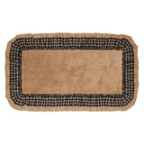 FAIRE - VHC Brands bath rug Burlap Natural w/ Black Check Bathmats Farmhouse Favorite!
