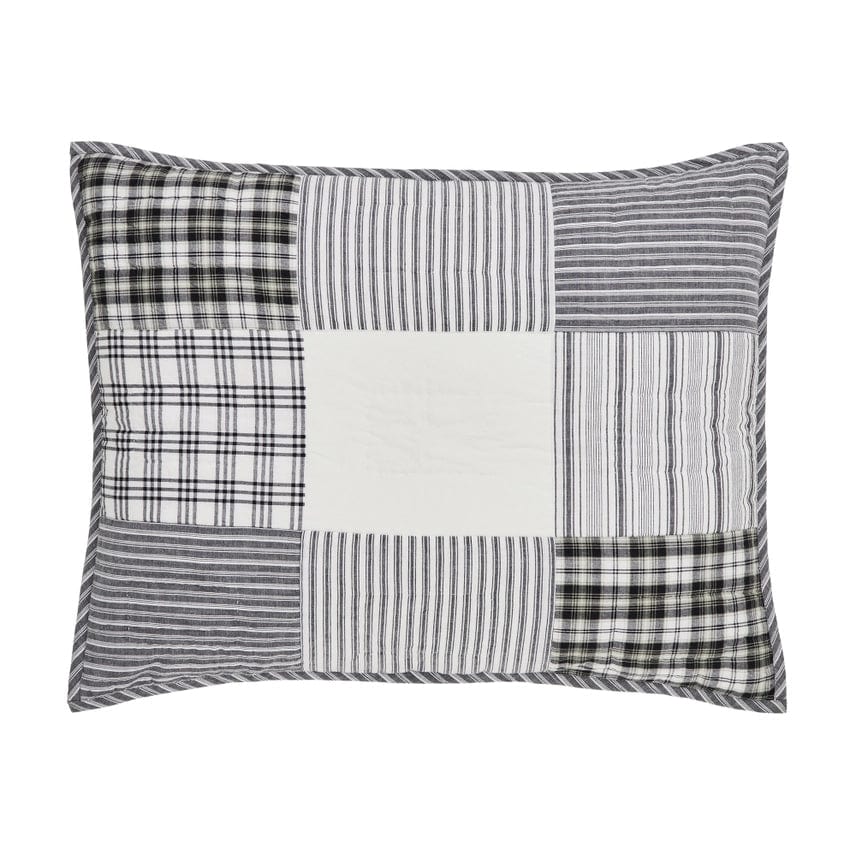 faire-vhc brands Bedding Sawyer Mill Black Patchwork Shams and Pillows