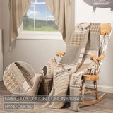 FAIRE - VHC Brands Blankets Farmhouse Collection Quilted Throw 50x60