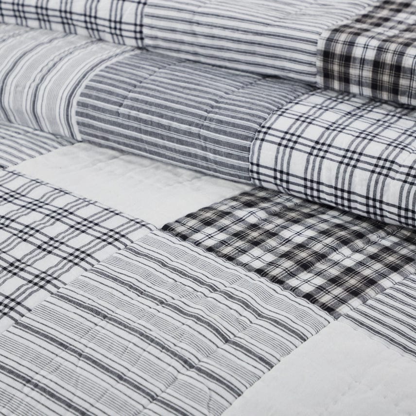 faire-vhc brands California King Sawyer Mill Black Patchwork  Farmhouse Quilts