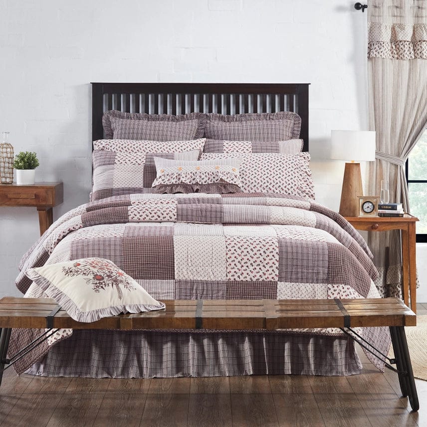 faire-vhc brands King Florette Patchwork French Country Farmhouse Quilt Collection