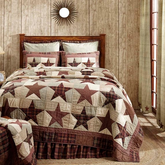 FAIRE - VHC Brands Quilt Twin Abilene Star Quilt Twin, Queen, King, California King