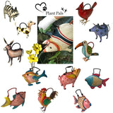 Faire-Wilco Home Pig Watering Can Patches Purple Spotted Piggy