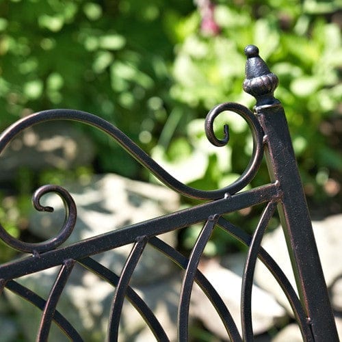 Faire- Zaer Ltd. International Iron patio rockers Iron Outdoor Rocking Chair Double or Single White or Bronze Beautiful!