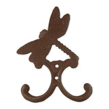 Faire- Zingz Home Hook Dragonfly Cast Iron Double Wall Hook Set of 2