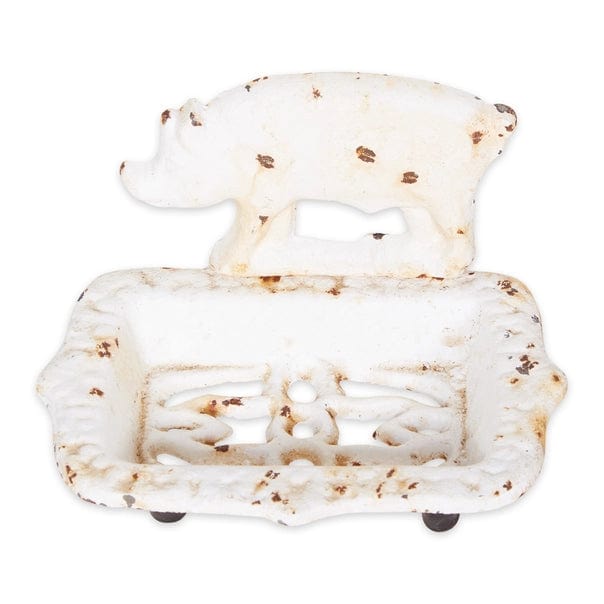 Faire- Zingz Home Soap Dish Pig Cast Iron Soap Dish