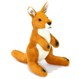 Mini Red Kangaroo Plush Toy by Bocchetta