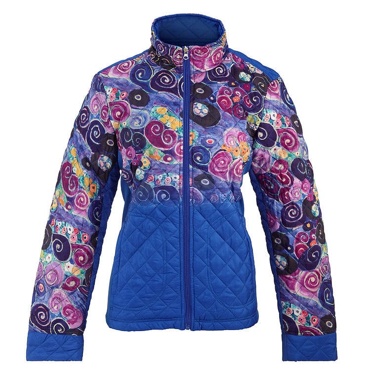Galleria Enterprises Blue / XS Artist Inspired Quilted Jackets Fine Quality Side Elastic Extra Comfortable