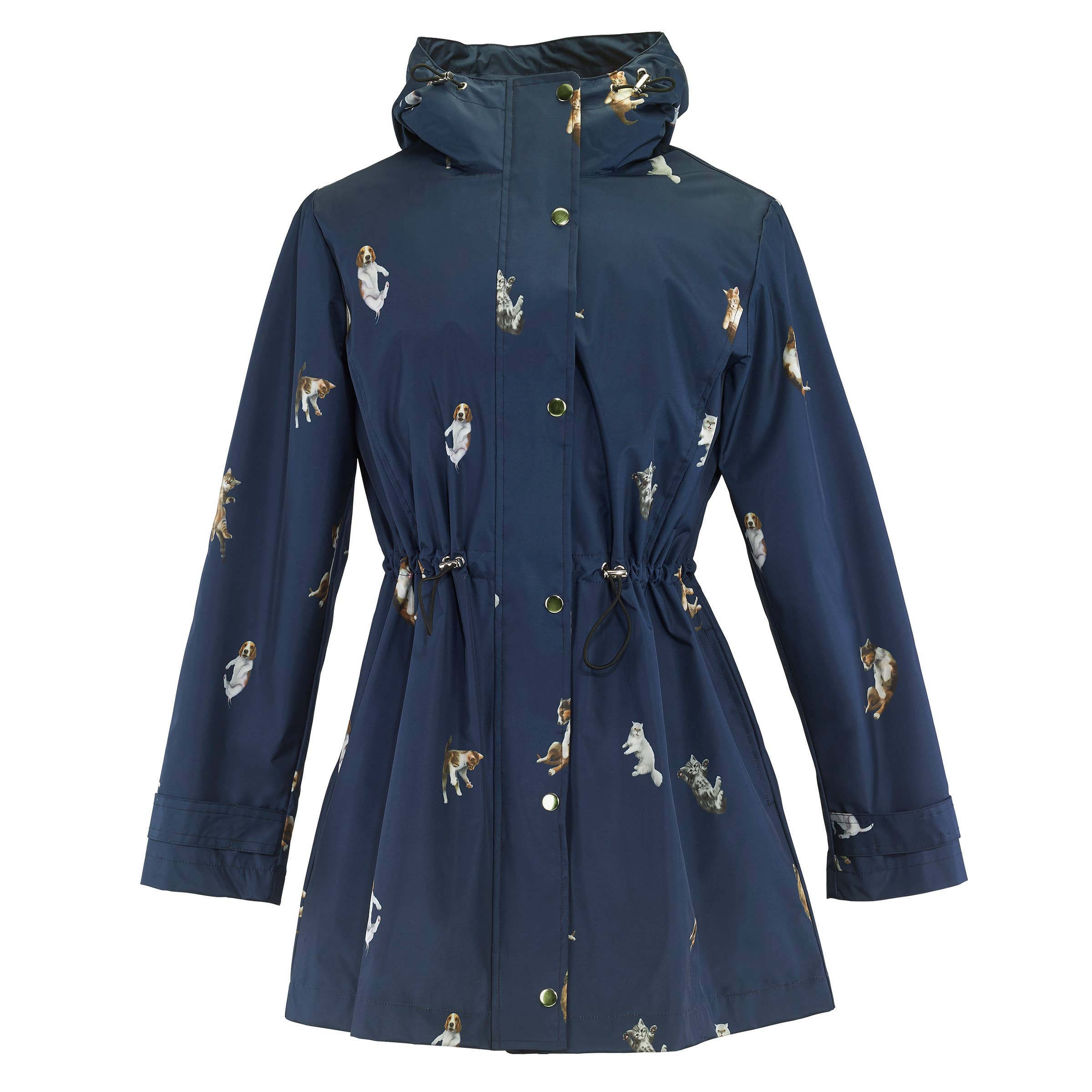 Galleria Enterprises L Galleria Enterprises - Navy-Cats & Dogs Raincoat